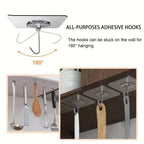 Adhesive Wall Hooks Strong Storage Hooks