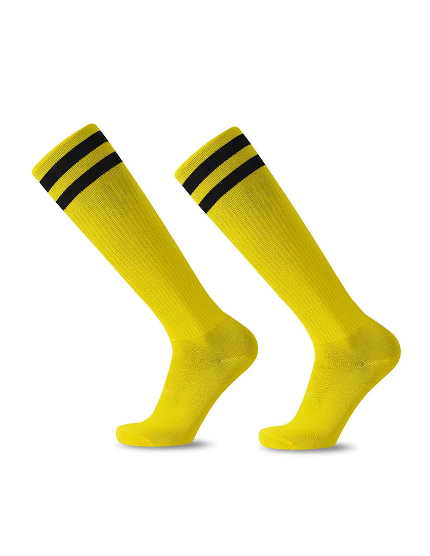 Striped Football Socks Men, Women & Kids Over Knee Soccer Rugby Sports