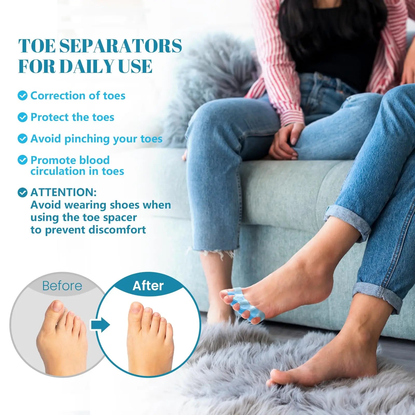 Toe Separators for Bunion & Plantar Pain