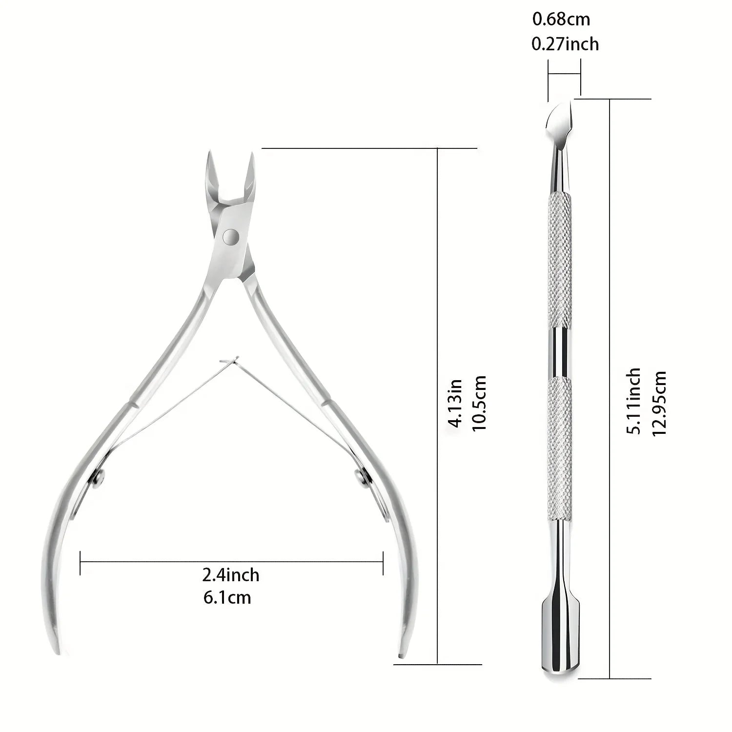 Stainless Steel Manicure Pedicure Tool Set Nail Cuticle Trimmer Kit