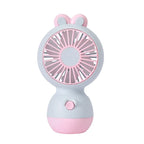 Cute Rabbit Ear Mini Fan UK USB Rechargeable Kids Desk Fan