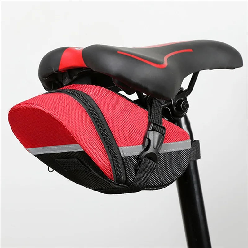 Nylon Waterproof Bicycle Saddle Bag MTB Rear Storage Tool Pouch