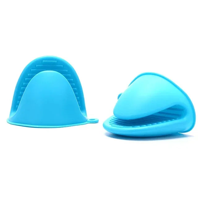 2PCS Silicone Pinch Grip Oven Mitts – Mini Heat Resistant Pot Holders