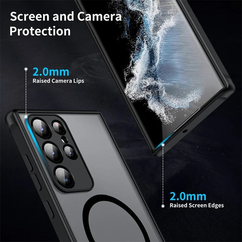 MagSafe Magnetic Case for Samsung Galaxy S20 S21 S22 S23 S24 S25