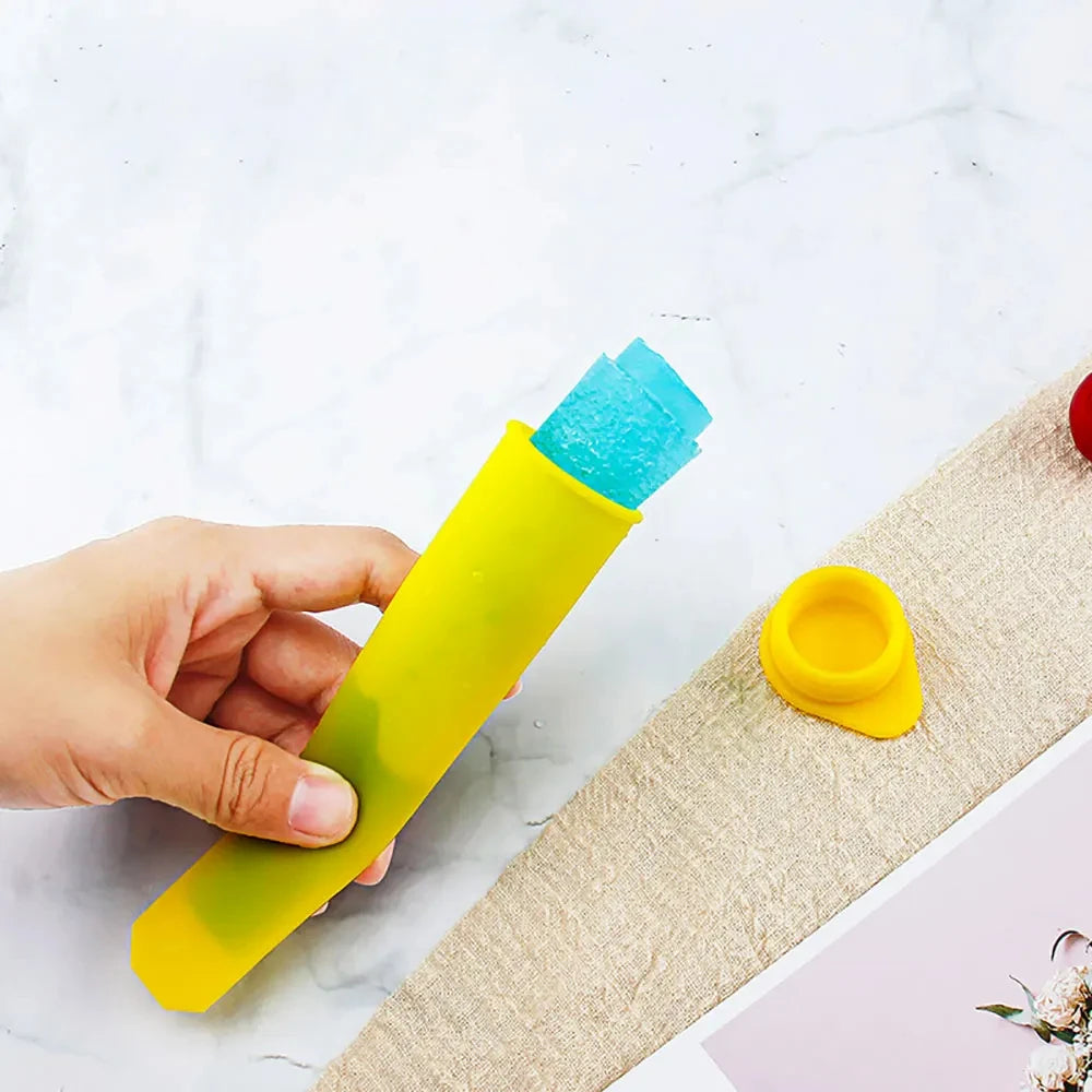 Silicone Popsicle Maker Mold – DIY Ice Lolly & Ice Cream Freezer Tray
