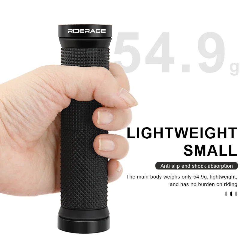 Ergonomic MTB Bike Grips Bilateral Lock Non-Slip Shockproof Rubber