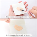 50Pcs Gel Nail Polish Palette Paper Disposable Nail Art Mixing Tool