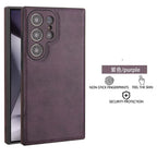 Luxury Vintage PU Leather Case for Samsung Galaxy S22 S23 S24 S25 S26
