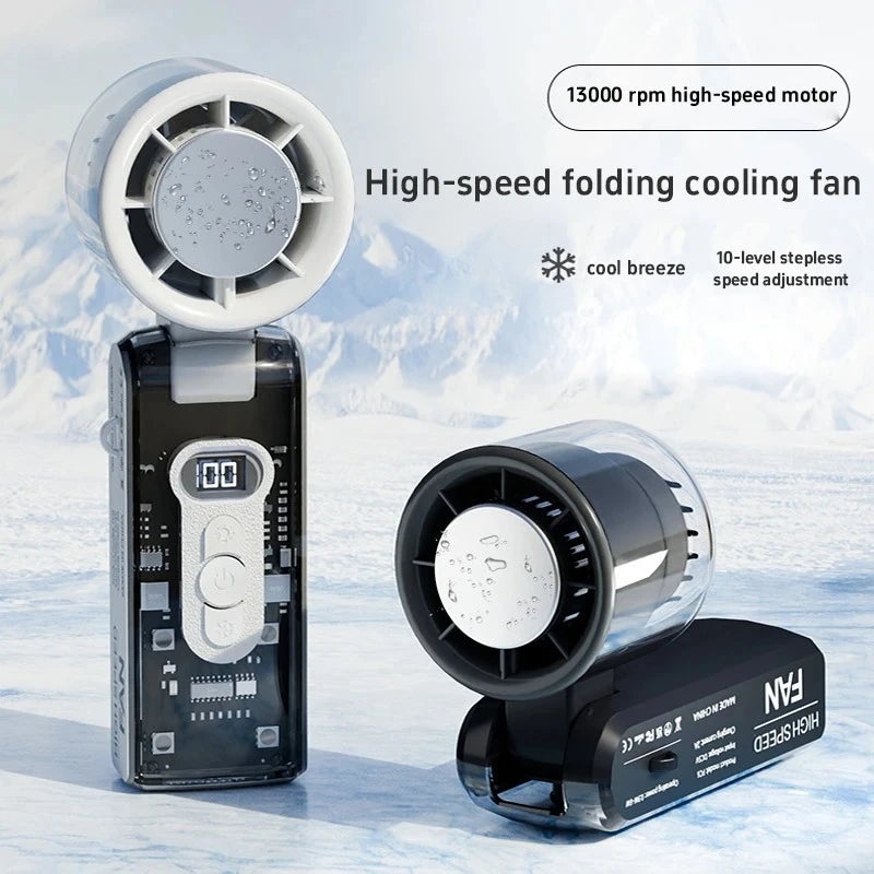 High-Speed Folding Fan UK USB Rechargeable Portable Mini Fan