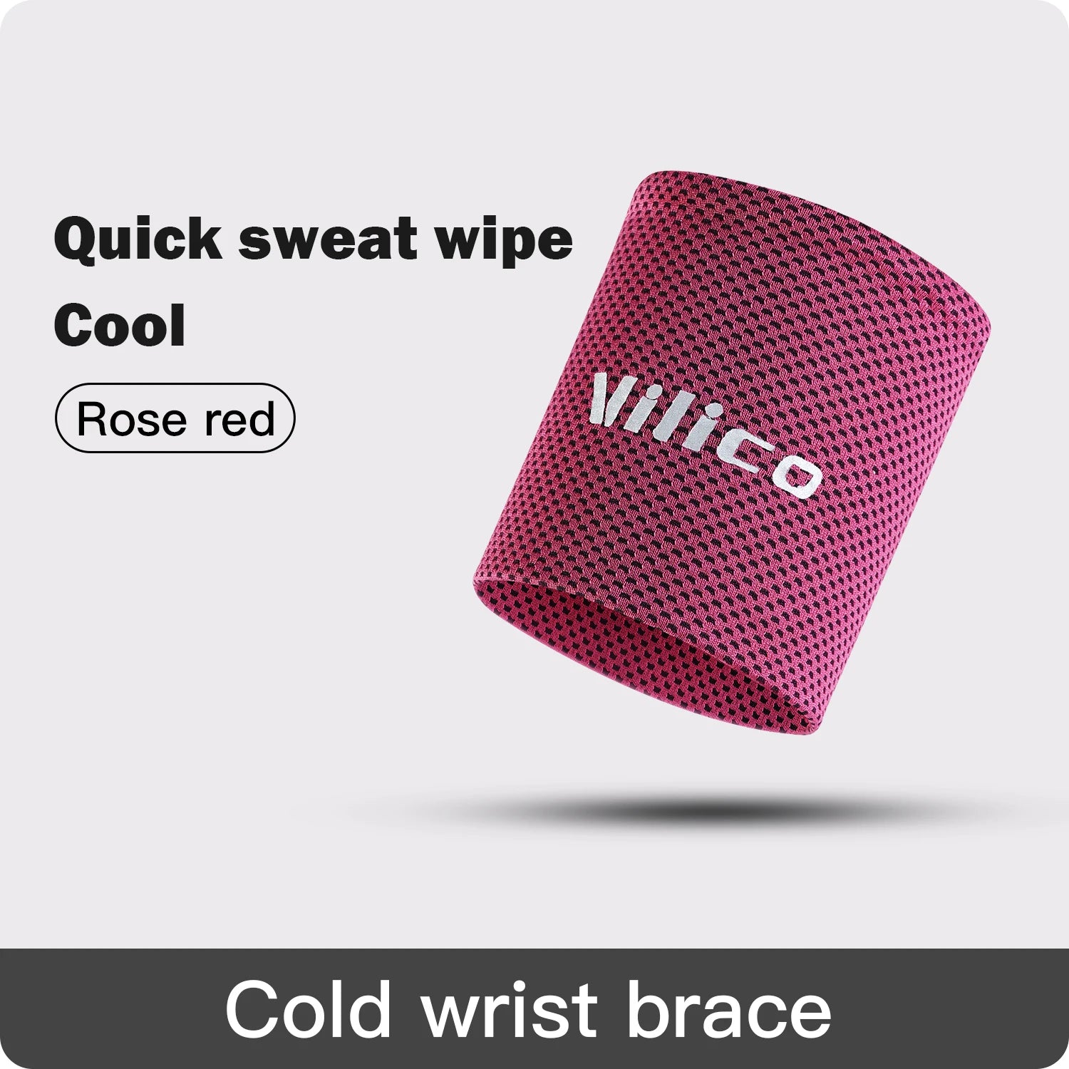 Ice Cooling Wrist Sweatband for Gym, Volleyball & Sports Support