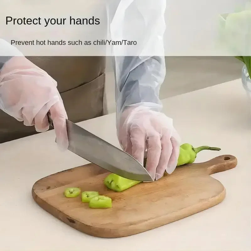 Disposable Long Arm Gloves Waterproof CPE Gloves