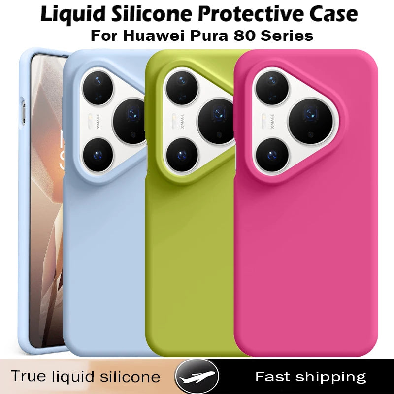 Luxury Liquid Silicone Case for Huawei Pura 80 Pro Plus & 80 Ultra Main image