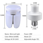 E27 Foldable LED Garage Light 28W Ceiling Lamp