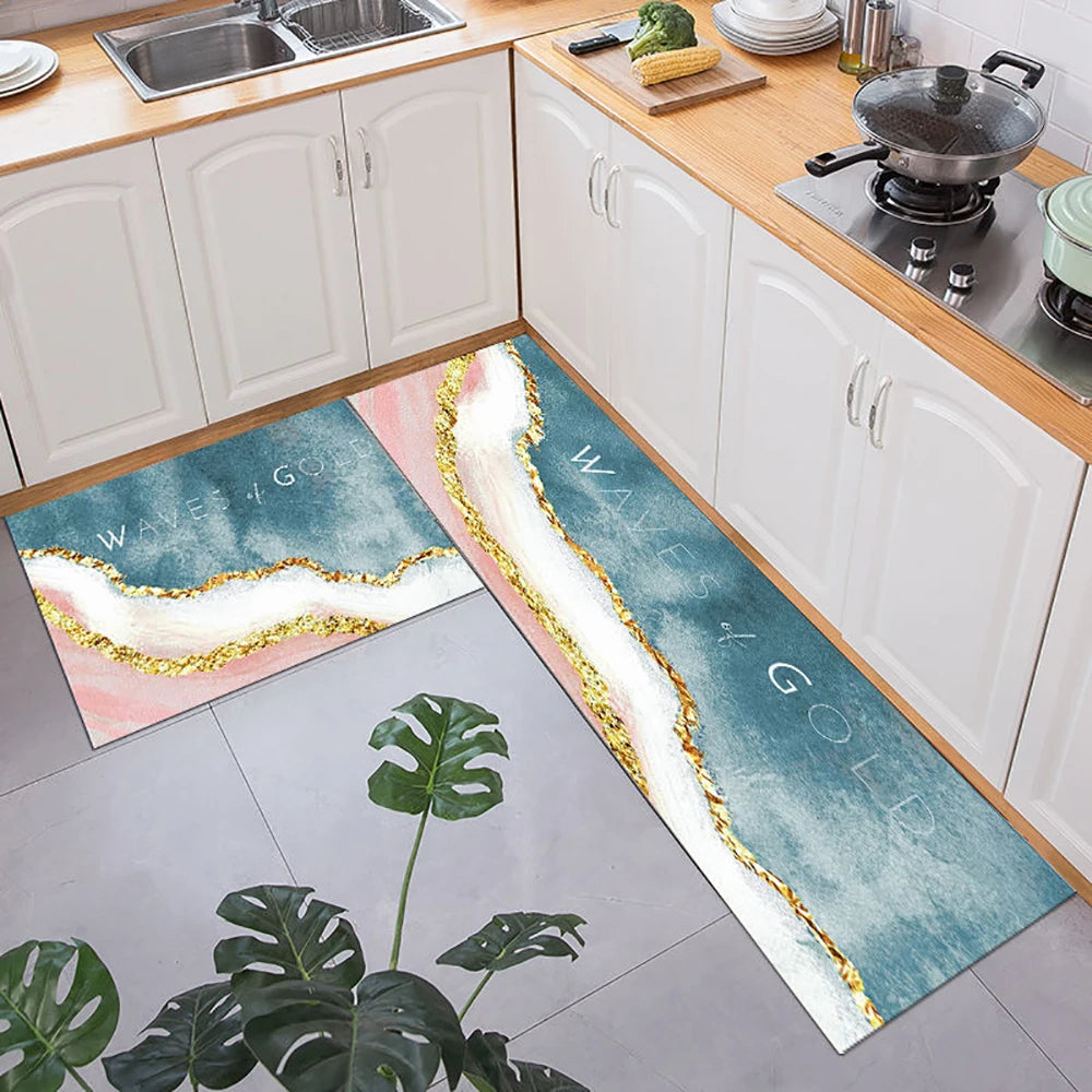 Kitchen Floor Mat UK Soft Washable Anti-Slip Area Rug