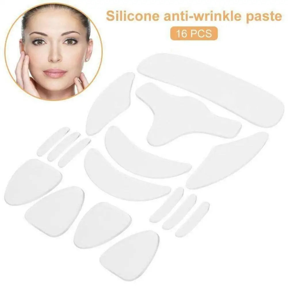 Reusable Silicone Anti Wrinkle Face Patches Neck Forehead Eye