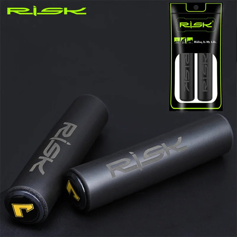 RISK Ultra Light Anti-Slip MTB Bike Handlebar Grips Soft Rubber