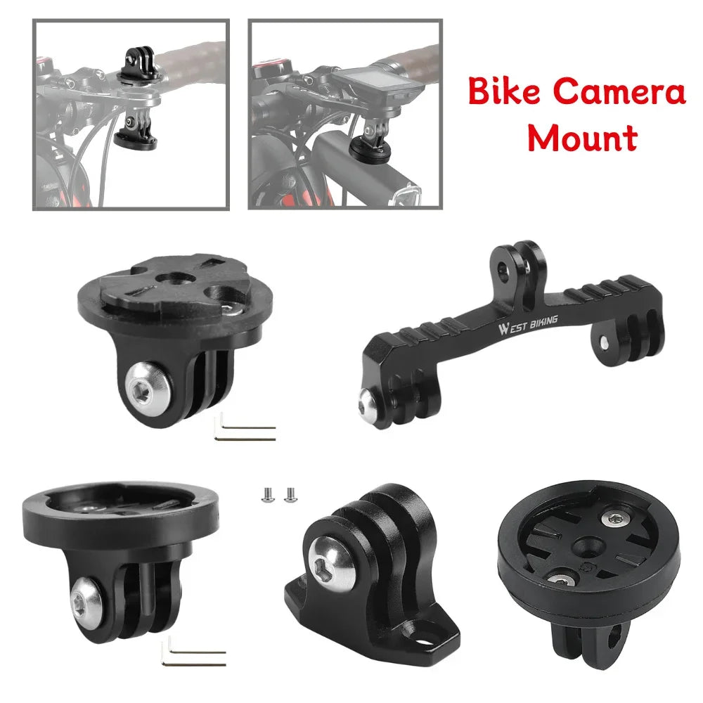 Bike Camera Mount Bracket GPS GoPro Light Handlebar Holder MTB Road