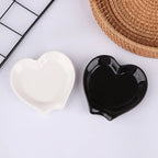 Heart Shaped Ceramic Spoon Rest Utensil Holder