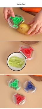 3 in 1 Fruit & Vegetable Peeler – Stainless Steel Multifunction Kitchen Tool