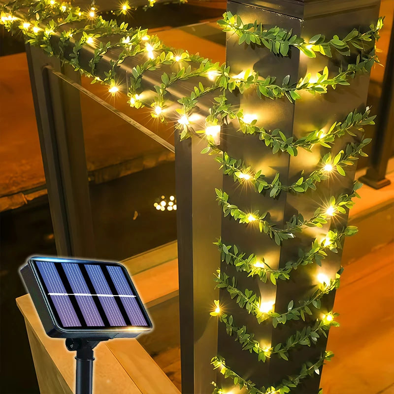 Solar Ivy Fairy Lights 50/100 LED Garden Garland