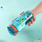 600ml Dinosaur Kids Water Bottle Leakproof Straw Cup