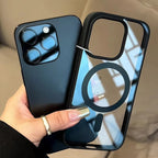 Natural Titanium MagSafe Case for iPhone 11 12 13 14 15 16 Pro Max