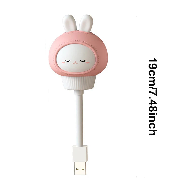 Cute Cartoon USB Night Light for Kids Bedroom Décor