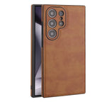 Luxury Vintage PU Leather Case for Samsung Galaxy S22 S23 S24 S25 S26