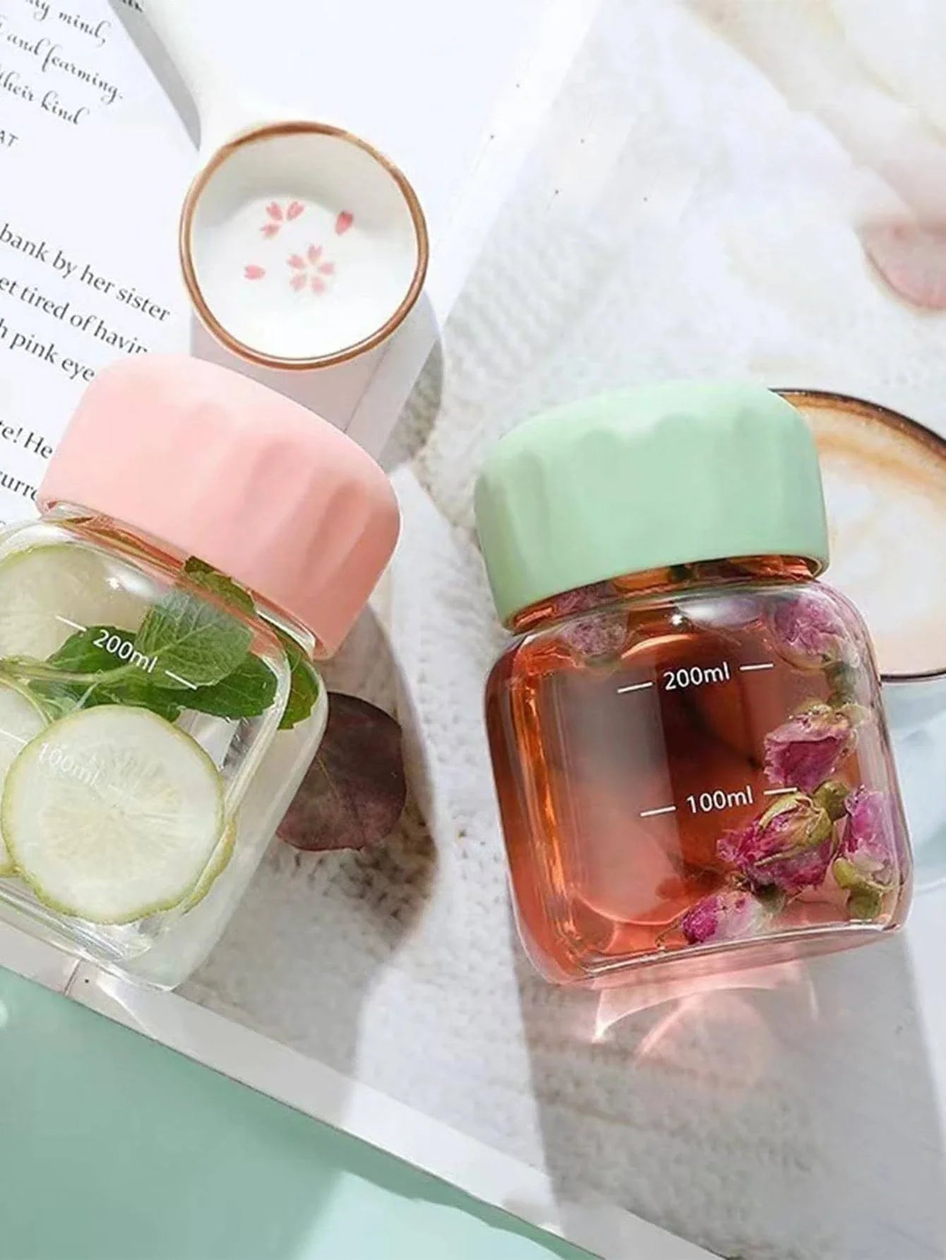 300ml Small Water Bottle Portable Leakproof Plastic Drinking Cup