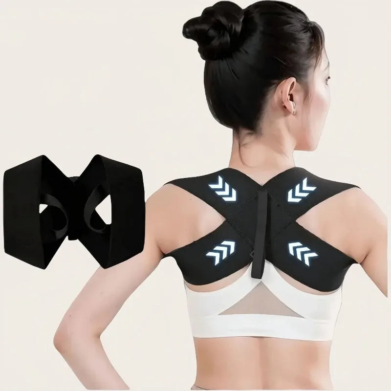 Adjustable Posture Corrector Belt Back Brace Clavicle Support