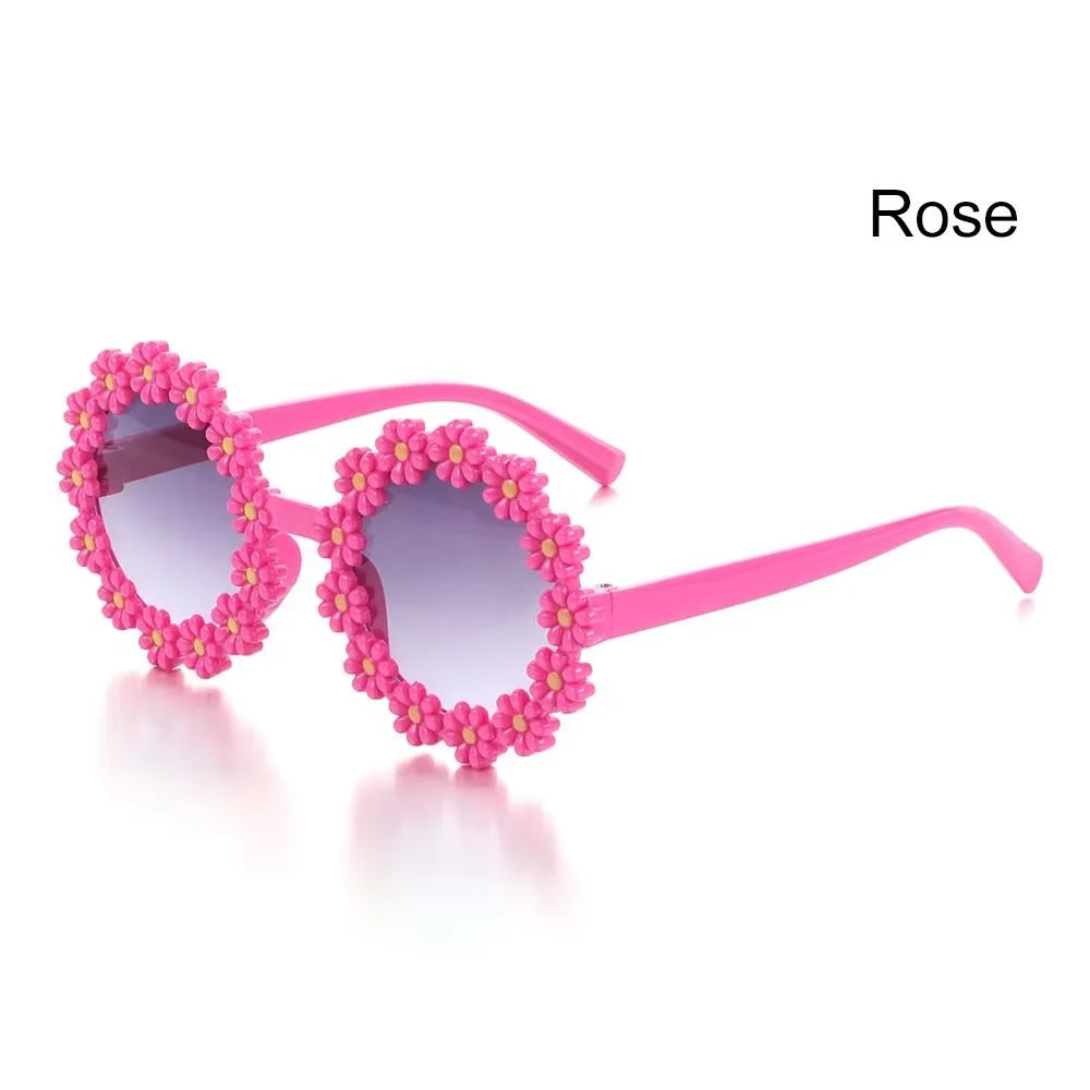 Kids Flower Sunglasses | Cute Daisy Round Shades for Children
