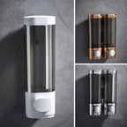 Wall Mounted Soap Dispenser Durable ABS Liquid Soap & Shampoo Container