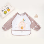 Baby Waterproof Long Sleeve Bib Smock Apron for Toddlers