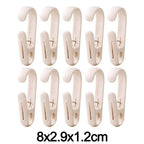 10Pcs Multifunctional Clip Hooks Hanging Storage Clips for Home