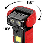 Mini Rotating COB Flashlight Magnetic Portable Work Light