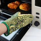 Cartoon Crocodile Oven Mitt – Heat Resistant BBQ & Baking Glove