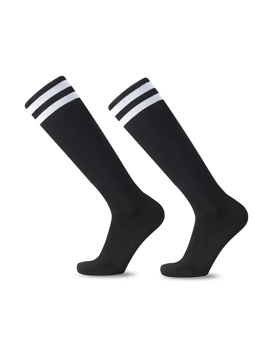 Striped Football Socks Men, Women & Kids Over Knee Soccer Rugby Sports