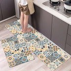 Kitchen Mat Absorbent Printed Rug Non-Slip Long Floor Carpet