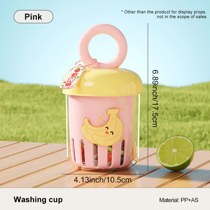 UFORU Dopamine Fruit Cup Portable Leak Proof Yogurt Cup with Fork