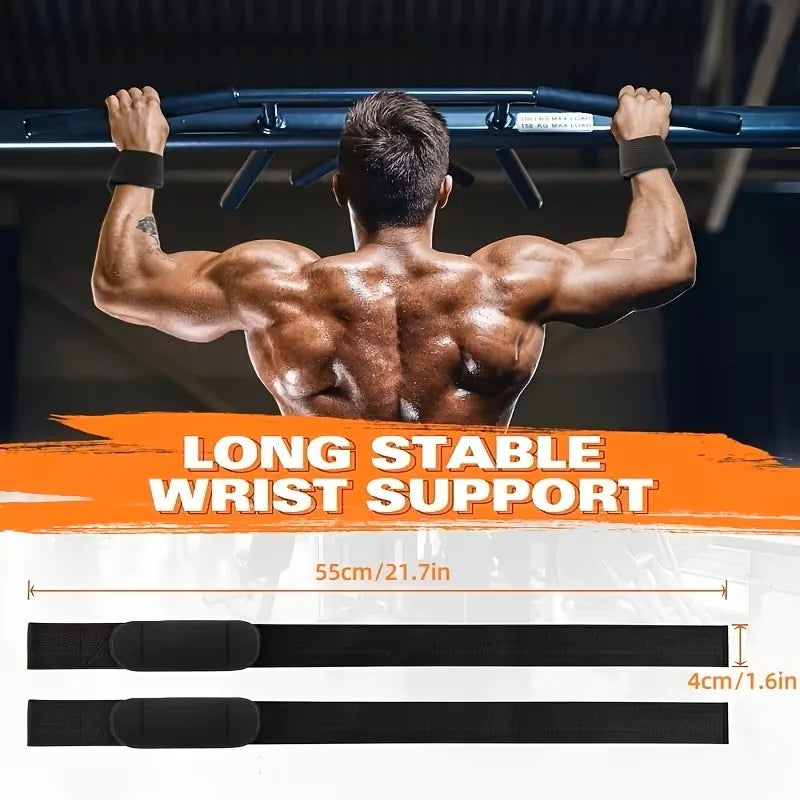Non-Slip Gym Lifting Straps for Weight Training & CrossFit Support