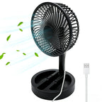 USB Plug-In Mini Fan UK Foldable Portable Cooling Desk Fan