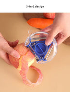 3 in 1 Fruit & Vegetable Peeler – Stainless Steel Multifunction Kitchen Tool