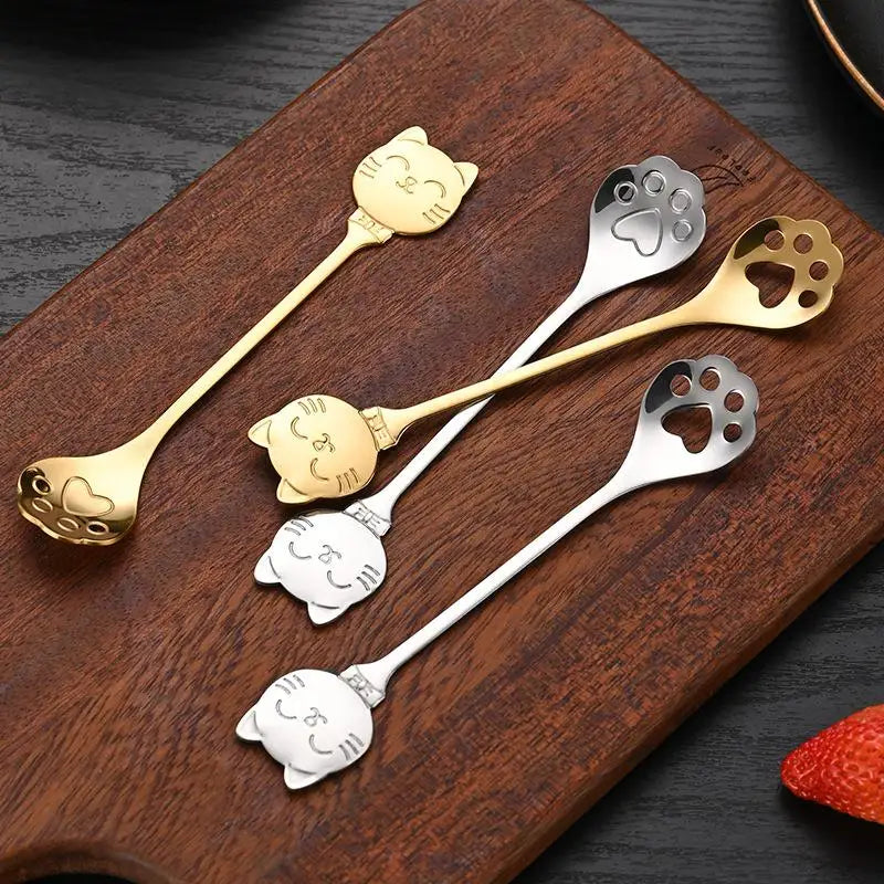 Cat Claw Spoon Stainless Steel – Cute Coffee, Tea & Dessert Mixing Spoon Main image