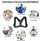 Sitting Posture Corrector Belt Straight Back Shoulder Support Aid