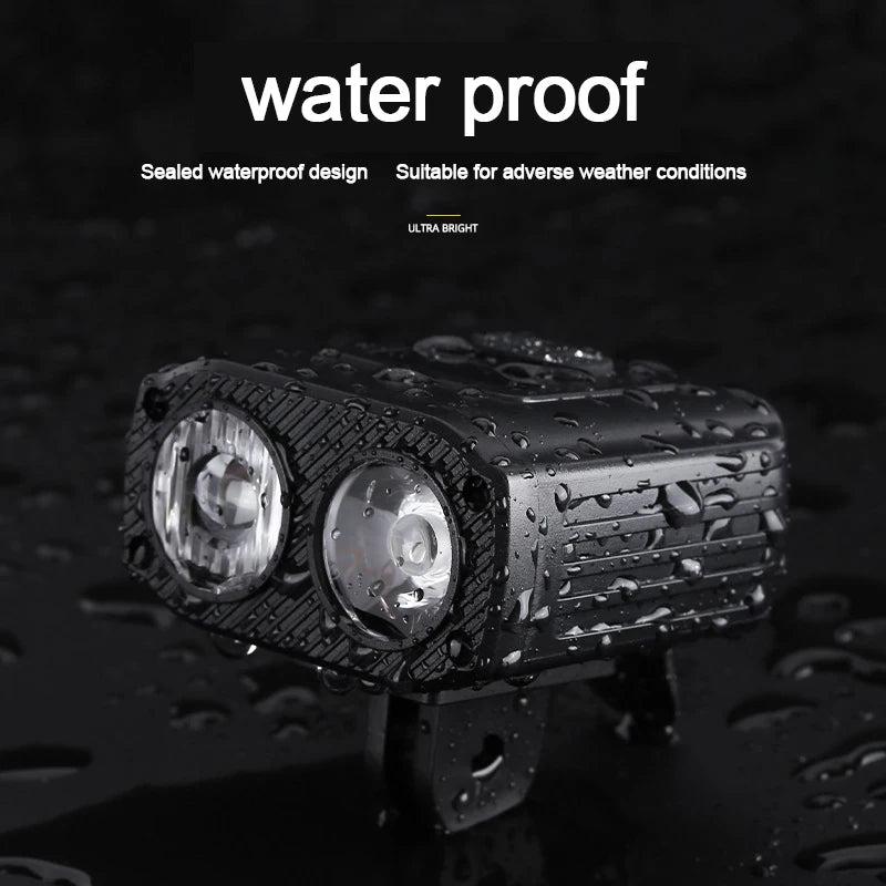 2024 USB Rechargeable Bike Headlight for Night Cycling