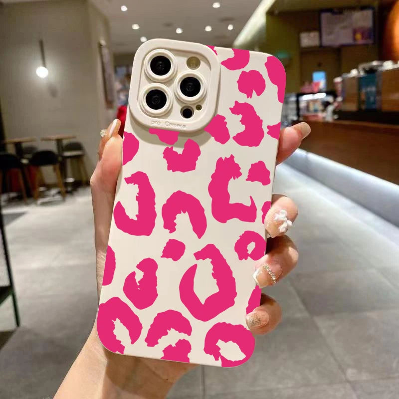 Leopard Camera Protection Phone Case for iPhone 17 16 15 14 13 Pro Max