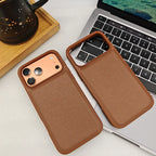 Premium Epsom Leather Case for iPhone 17 16 15 14 13 Pro Max Cover