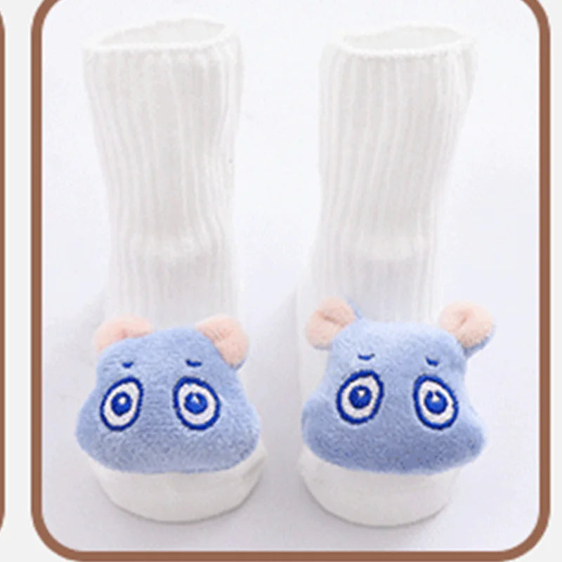 Baby Anti-Slip Socks UK – Cute Bow & Lion Toddler Slippers