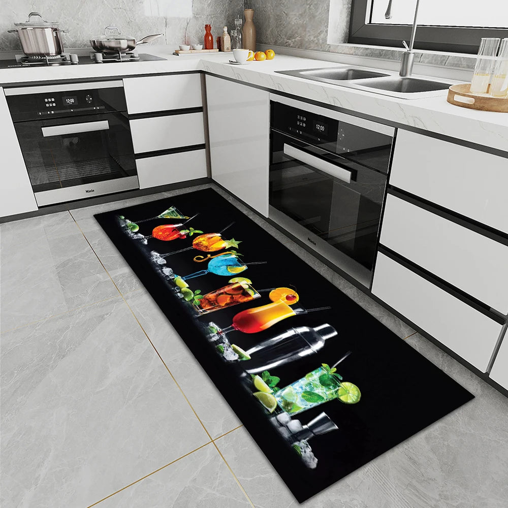 High-End Kitchen Rug Waterproof Non-Slip Washable Entrance Doormat