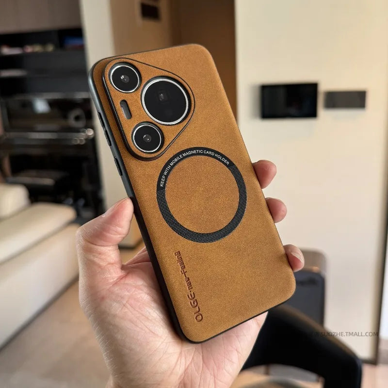 Magnetic Shockproof Leather Case for Huawei Pura 80 70 Pro Ultra Main image
